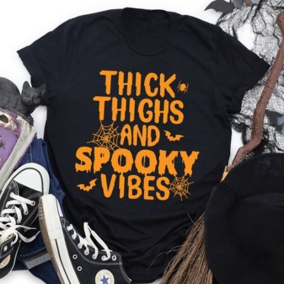 Tops - Halloween Vibes Tee, Spooky Vibes Shirt
